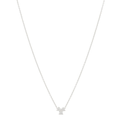 Tiffany Platinum Diamond .30ctw Aria Pendant Necklace 1 of 5