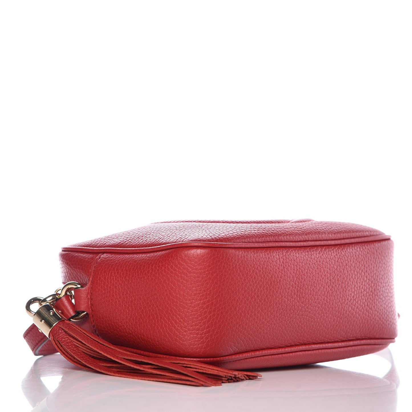 Pebbled Calfskin Small Soho Disco Bag Tabasco Red