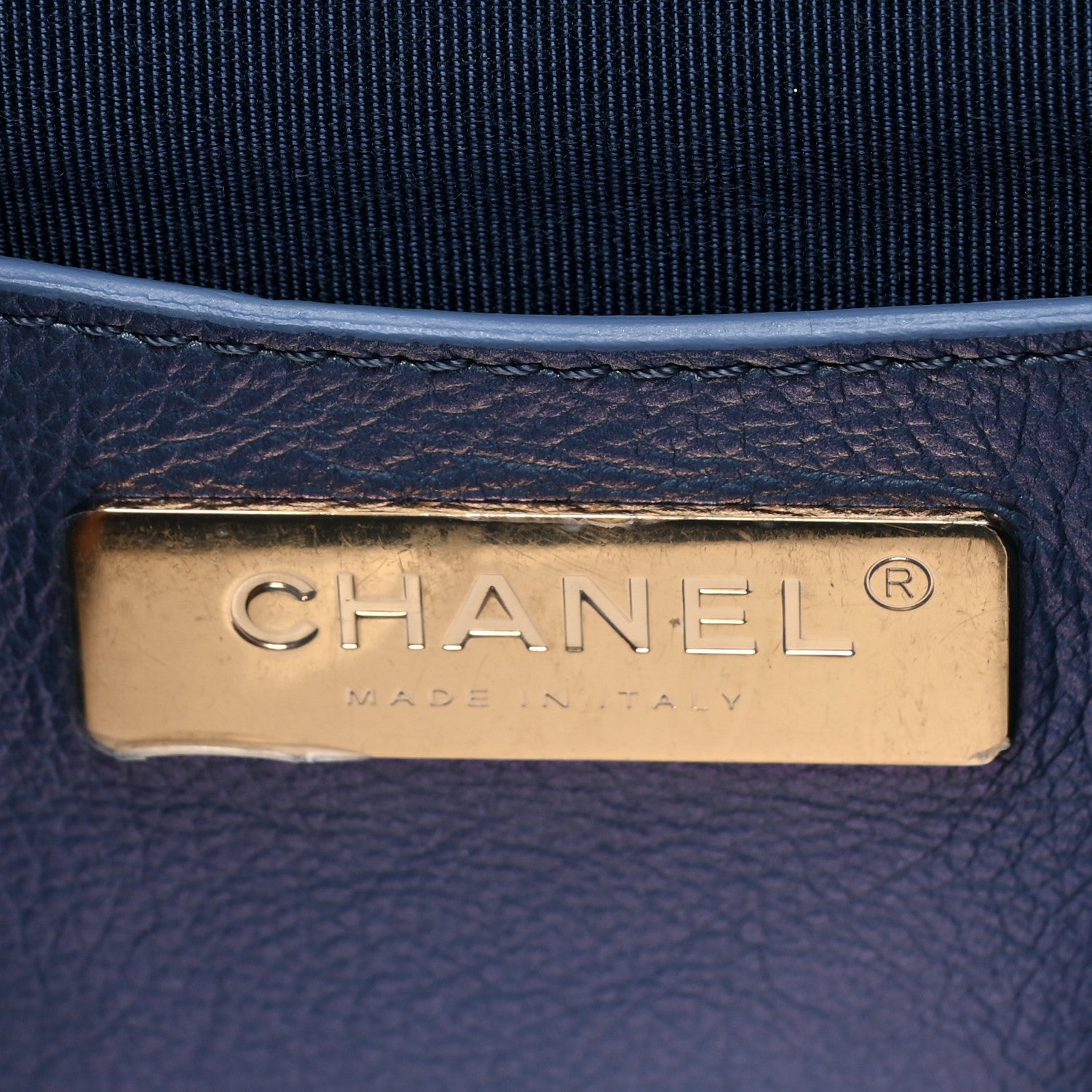 Chanel Iridescent Calfskin Quilted All About Waist Belt Bag Blue 7 of 13