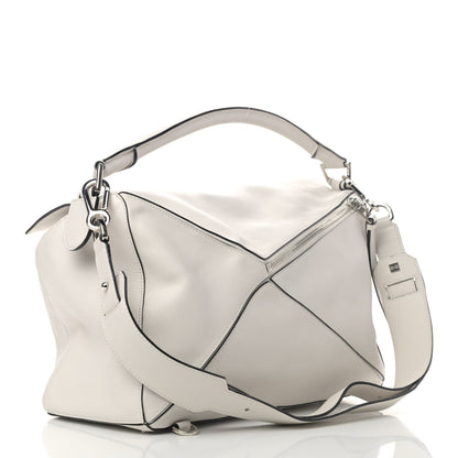Loewe Calfskin Large Puzzle Bag White 2 of 4
