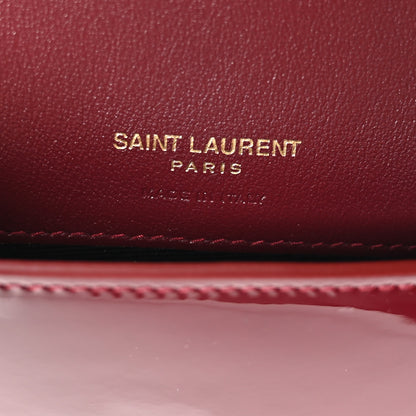 Saint Laurent Patent Monogram Phone Holder Crossbody Chataigne 6 of 10
