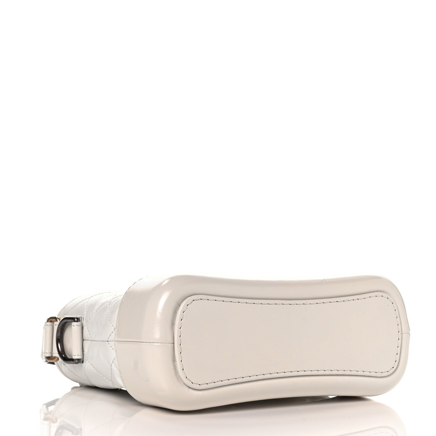 Chanel Aged Calfskin Quilted Small Gabrielle Hobo White 4 of 10