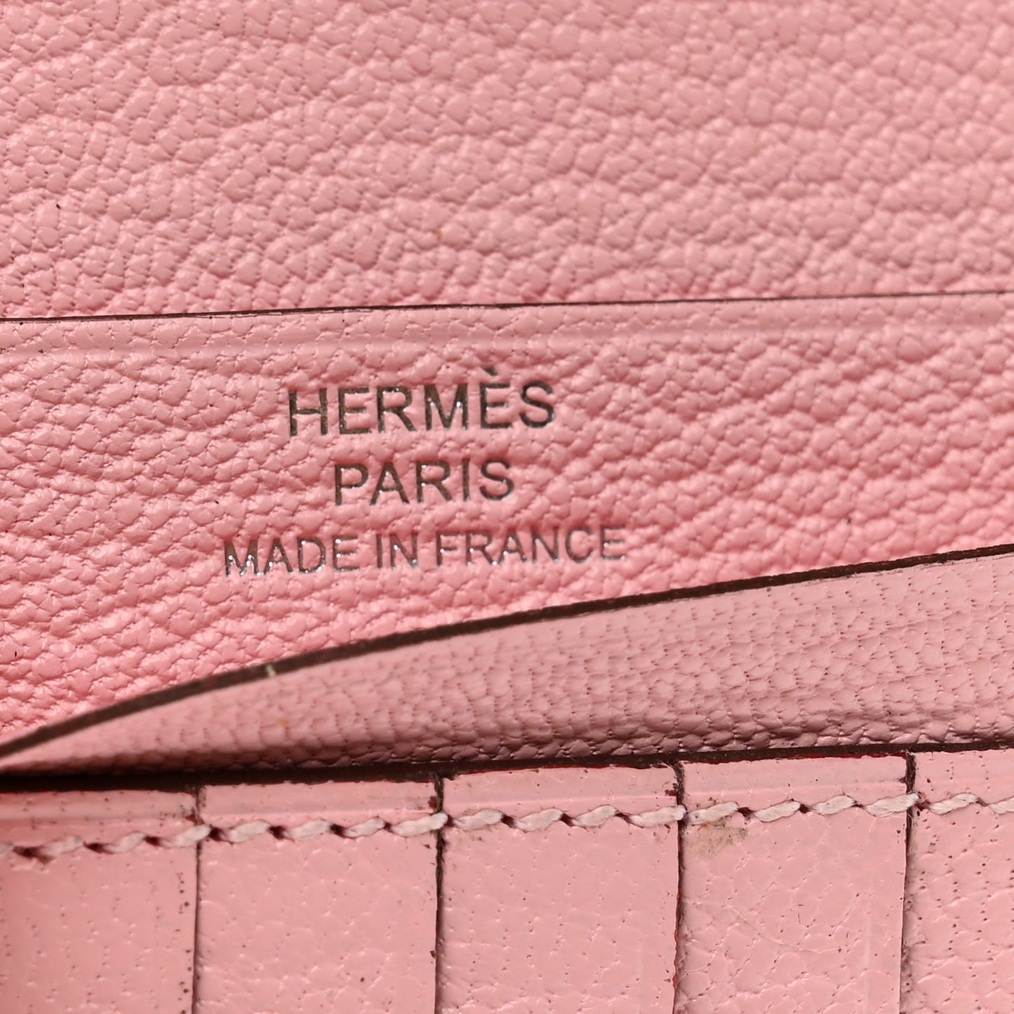 Chevre Mysore Bearn Compact Wallet Rose Sakura
