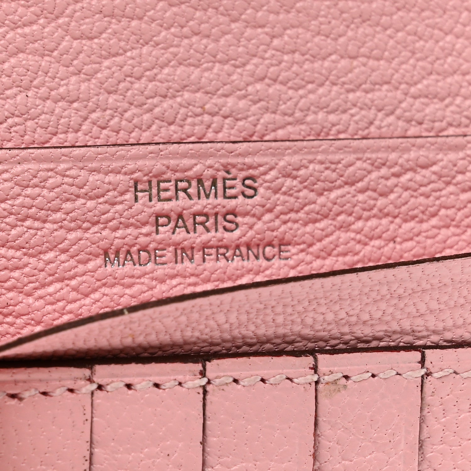 Hermes Chevre Mysore Bearn Compact Wallet Rose Sakura 6 of 7