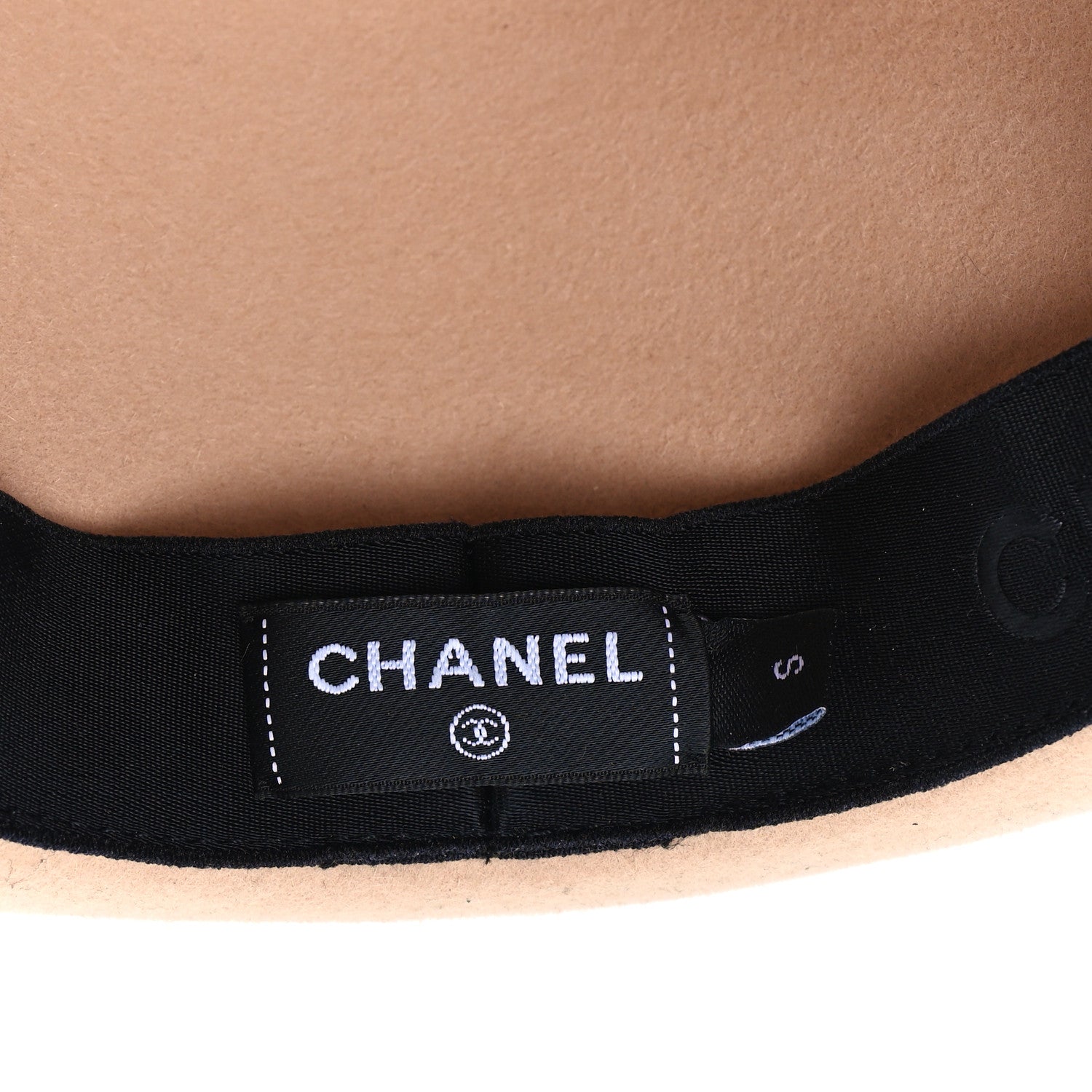 Chanel Suede Wide Brim Hat S Beige 8 of 9