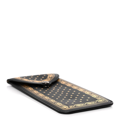 Gucci X SEGA Calfskin GUCCY Stars Sunglasses Case Black Gold 4 of 8