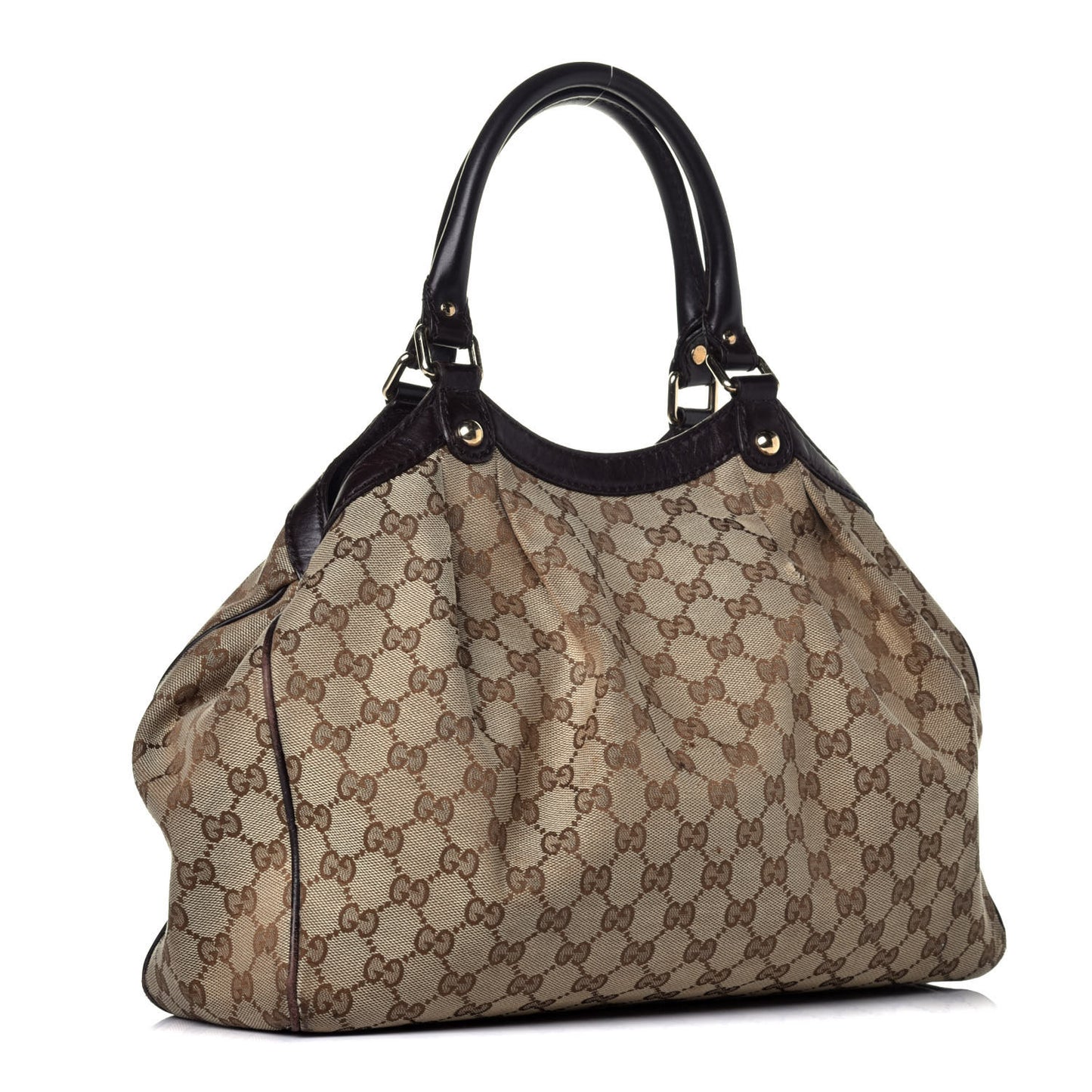 Monogram Medium Sukey Tote Dark Brown
