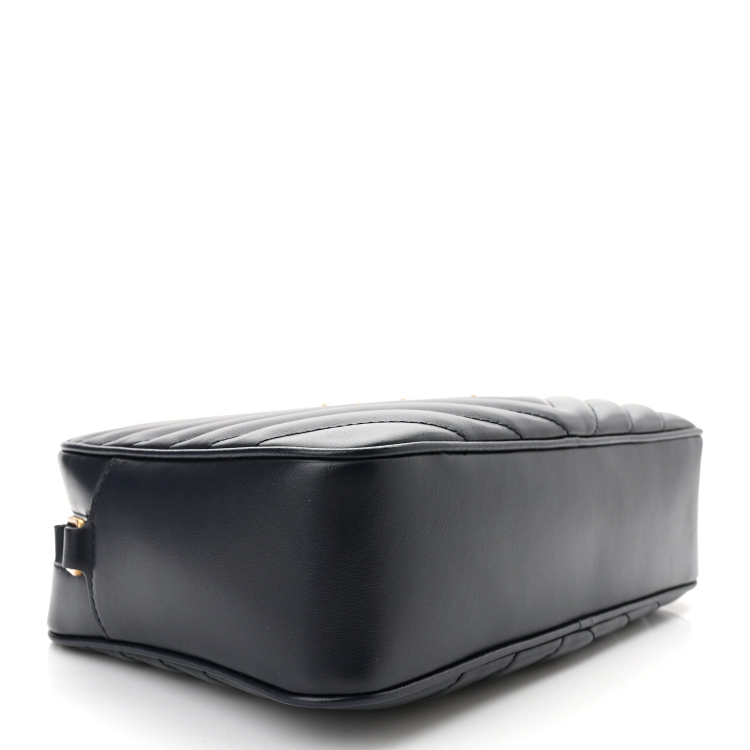 Saint Laurent Calfskin Matelasse Monogram Lou Camera Bag Navy 4 of 10