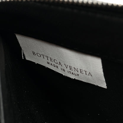 Bottega Veneta Nappa Intrecciato Paint Splatter Print Zip Around Wallet Black 6 of 7