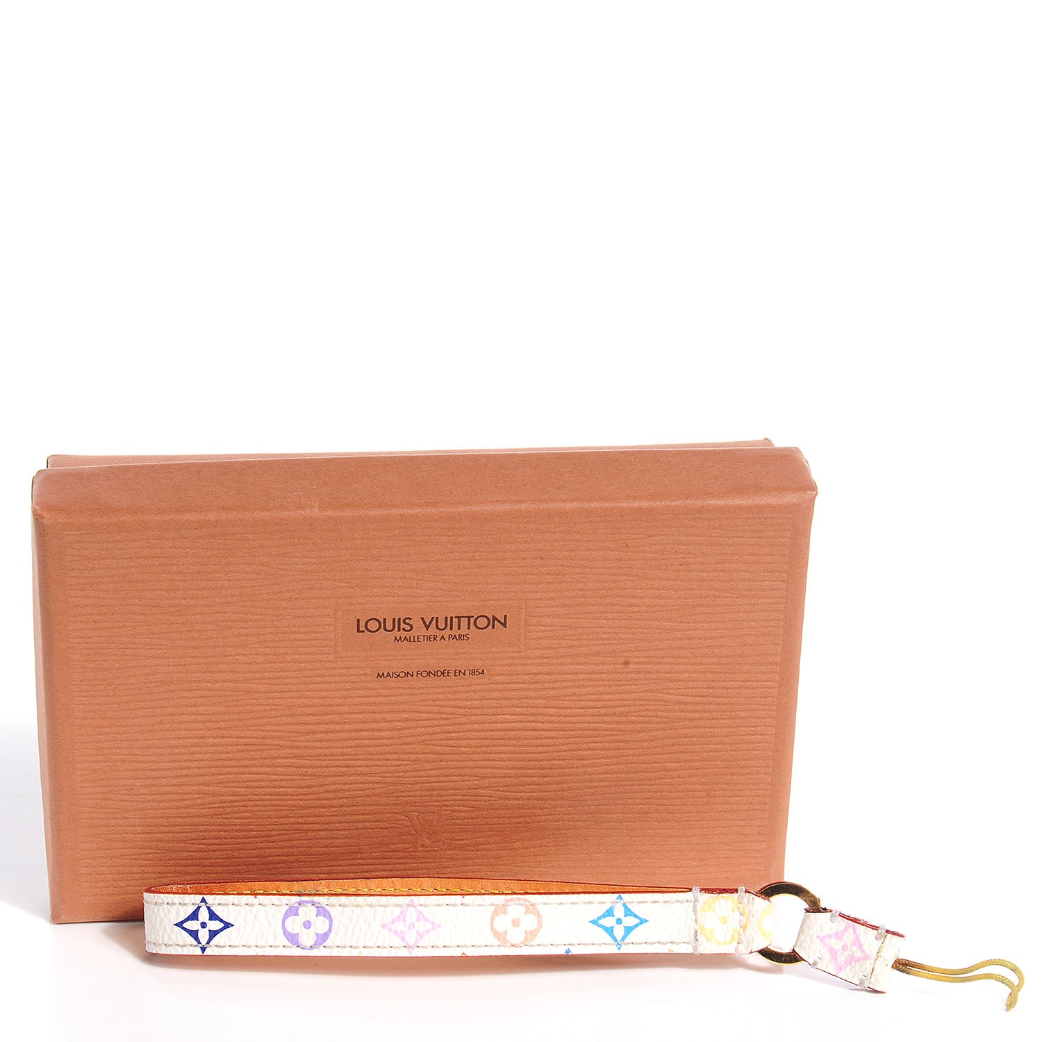 Louis Vuitton Monogram Multicolor Phone Strap White 3 of 4