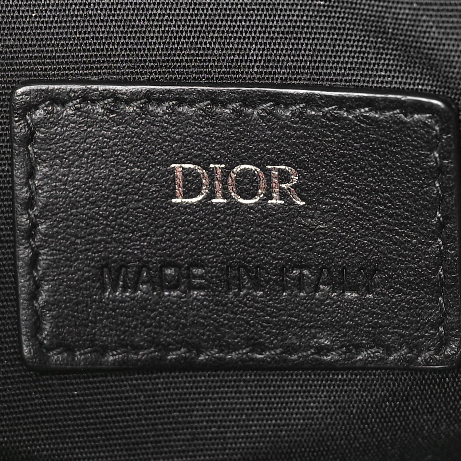 Christian Dior Calfskin Oblique Galaxy Perforated World Tour Messenger Pouch Black 6 of 8