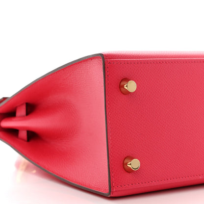 Hermes Epsom Kelly Sellier 25 Rose Extreme 9 of 11