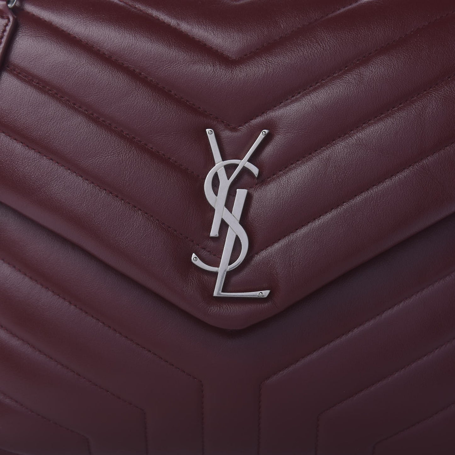 Calfskin Y Quilted Monogram Medium Loulou Chain Satchel Palissandre