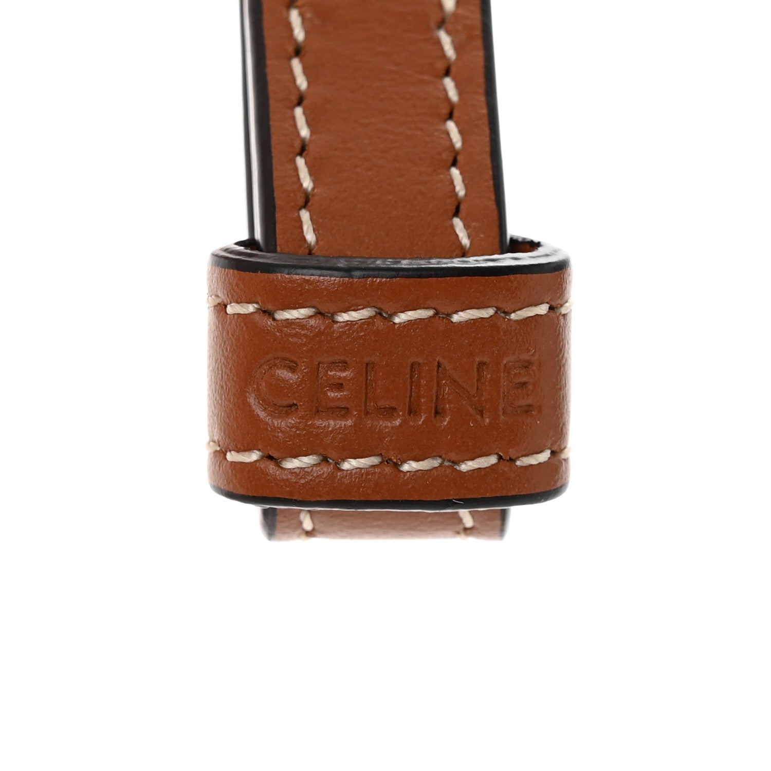 Celine Triomphe Canvas Calfskin Mini Vertical Cabas Tan 6 of 12