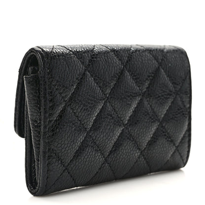 Chanel Caviar Quilted Flap Card Holder So Black 3 of 9