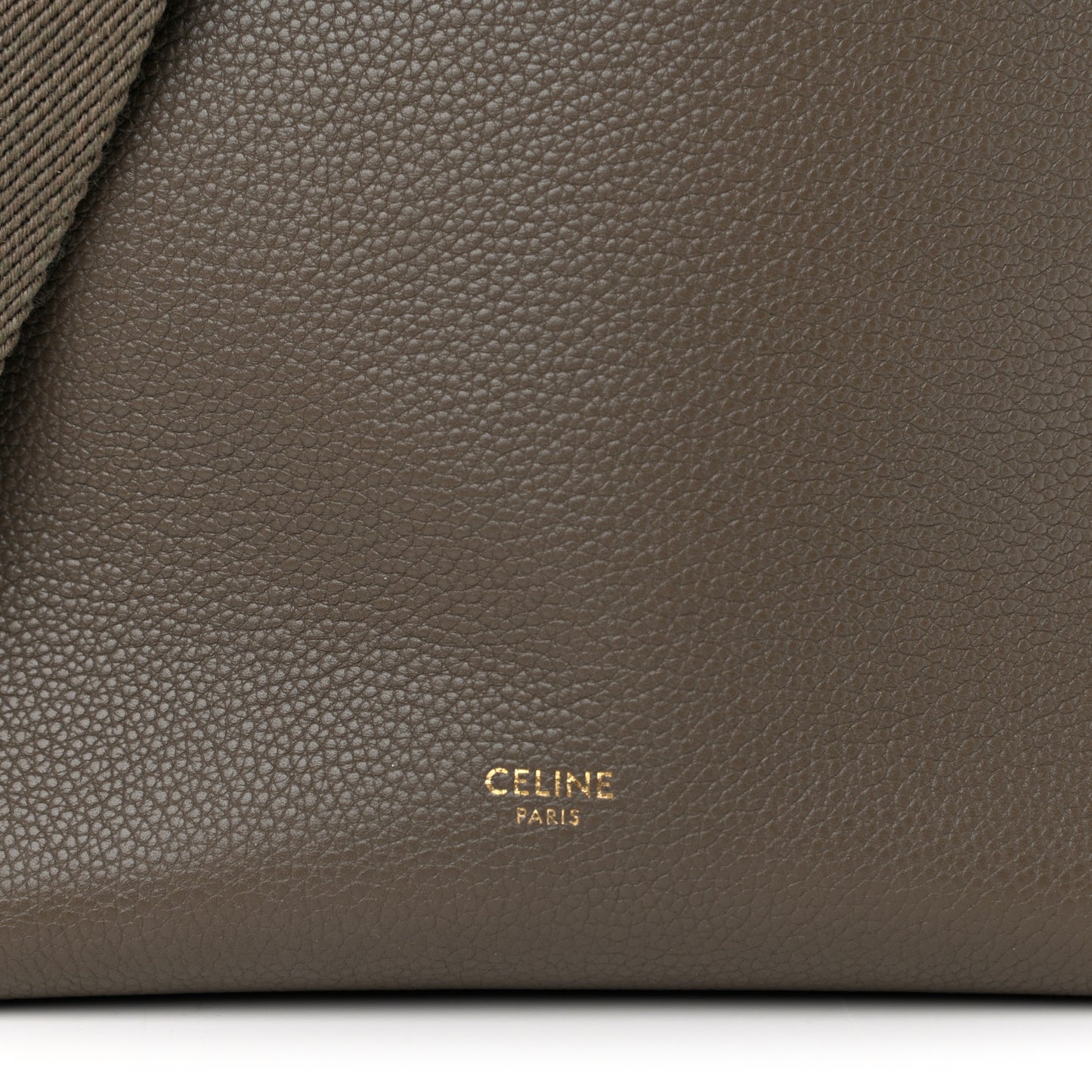 Soft Grained Calfskin Small Sangle Bucket Bag Taupe