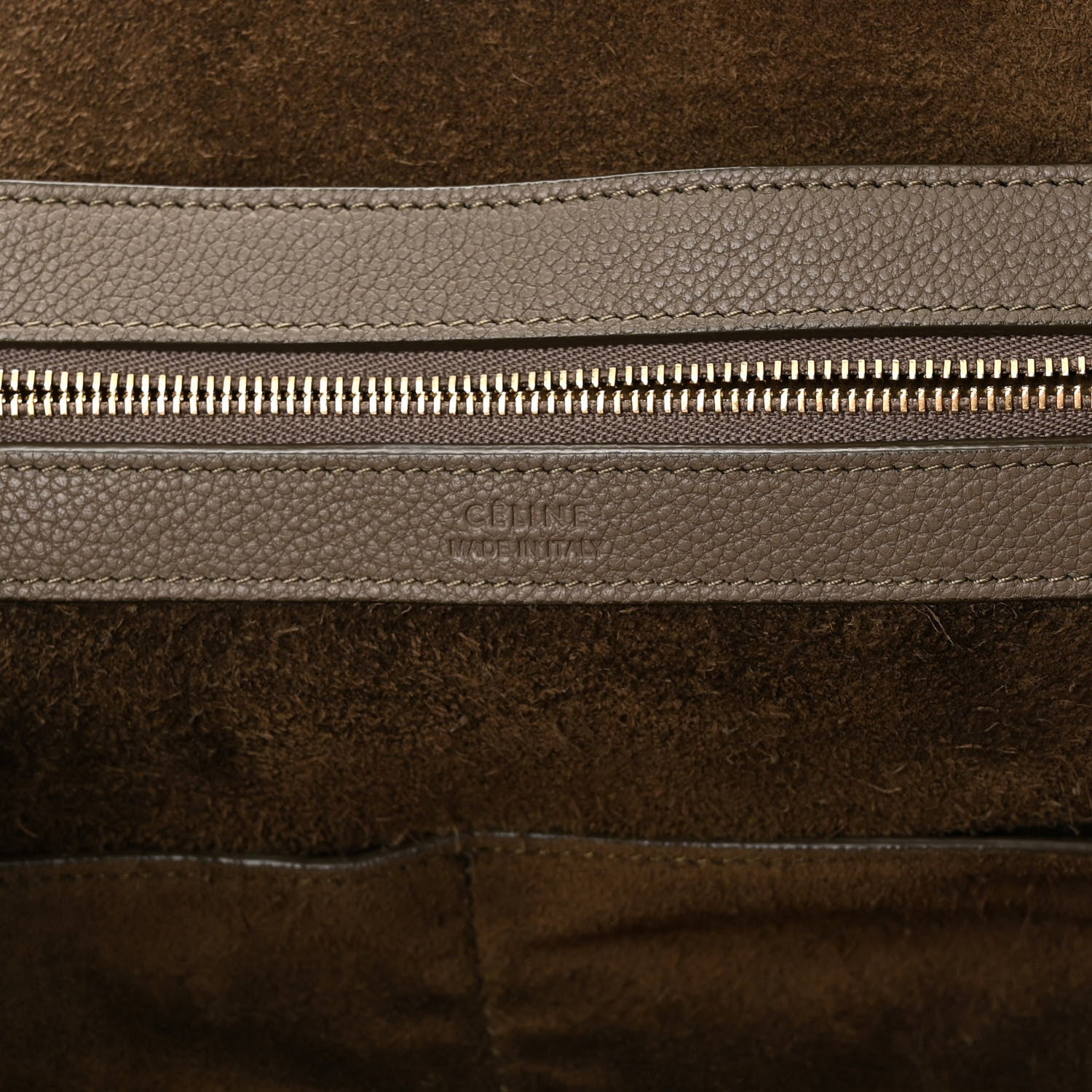 Celine Soft Grained Calfskin Medium Belt Cabas Phantom Taupe 6 of 12