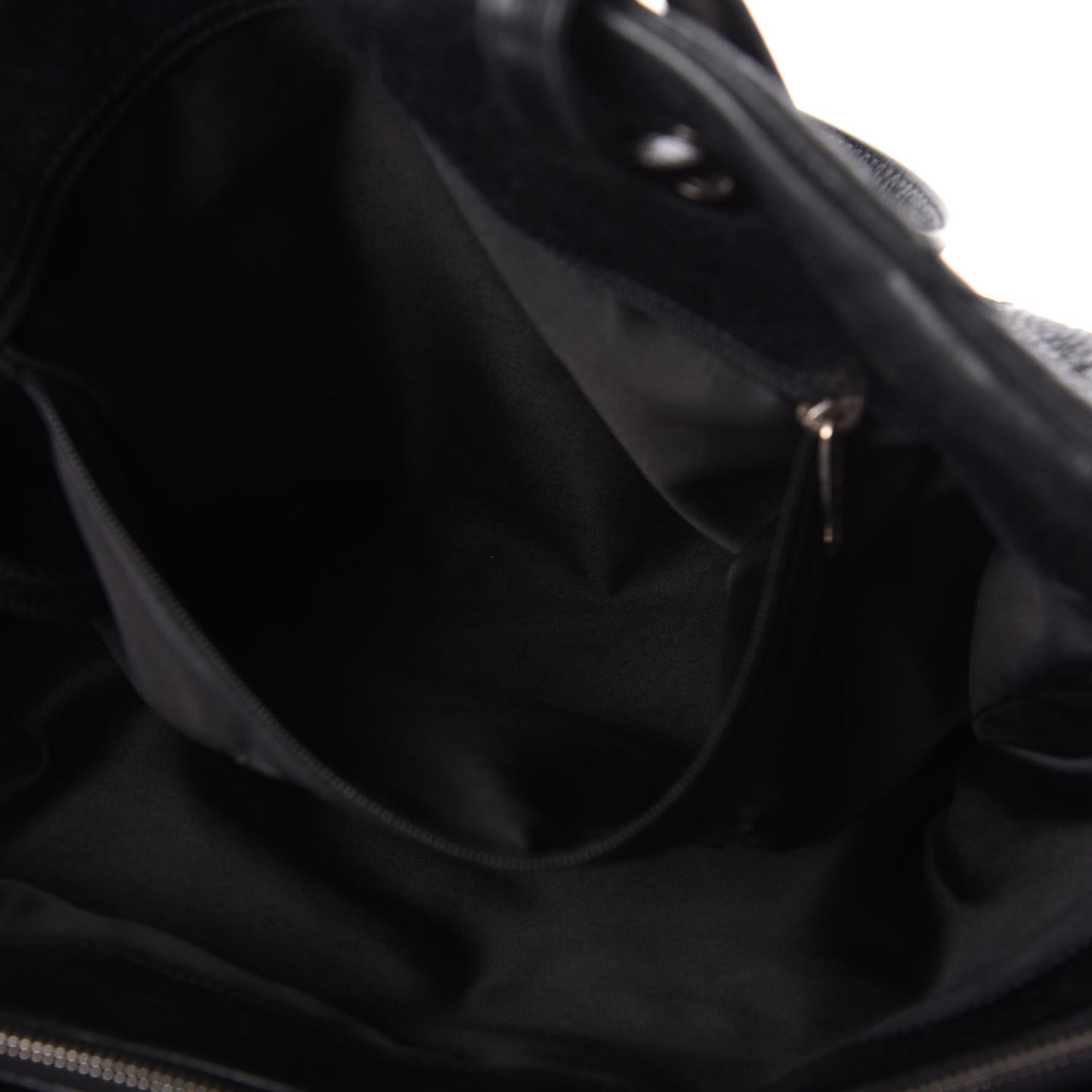 Glazed Calfskin Diamond Stitched XL On The Road Zip Tote Black