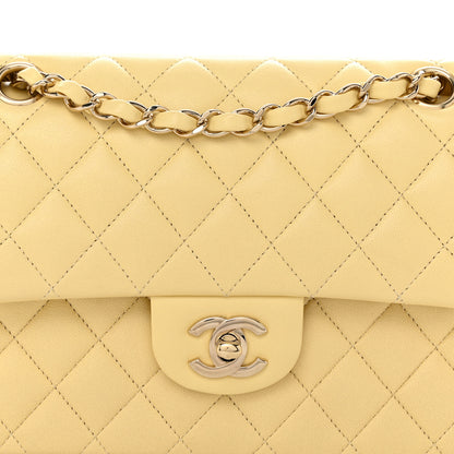 Chanel Lambskin Quilted Small Double Flap Yellow 8 of 10