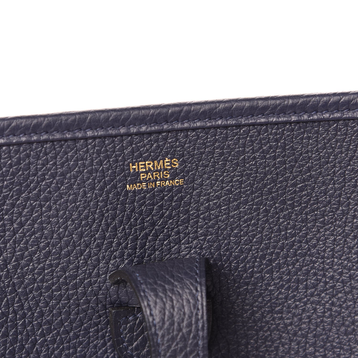 Hermes Taurillon Clemence Evelyne III PM Bleu Nuit 6 of 10