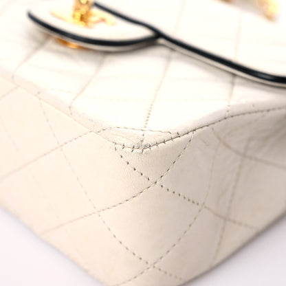 Chanel Lambskin Quilted Mini Square Flap White 9 of 17