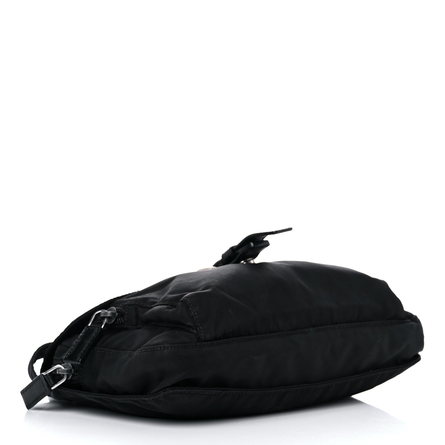 Nylon Messenger Bag Black