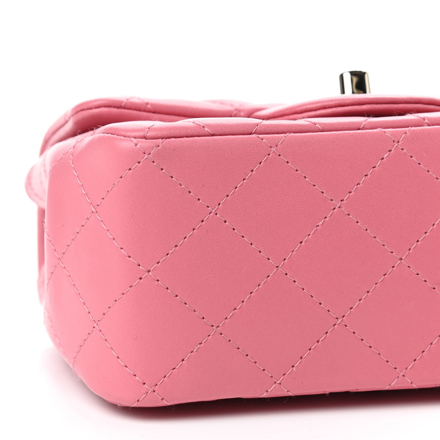 Chanel Lambskin Quilted Mini Square Flap Pink 6 of 9