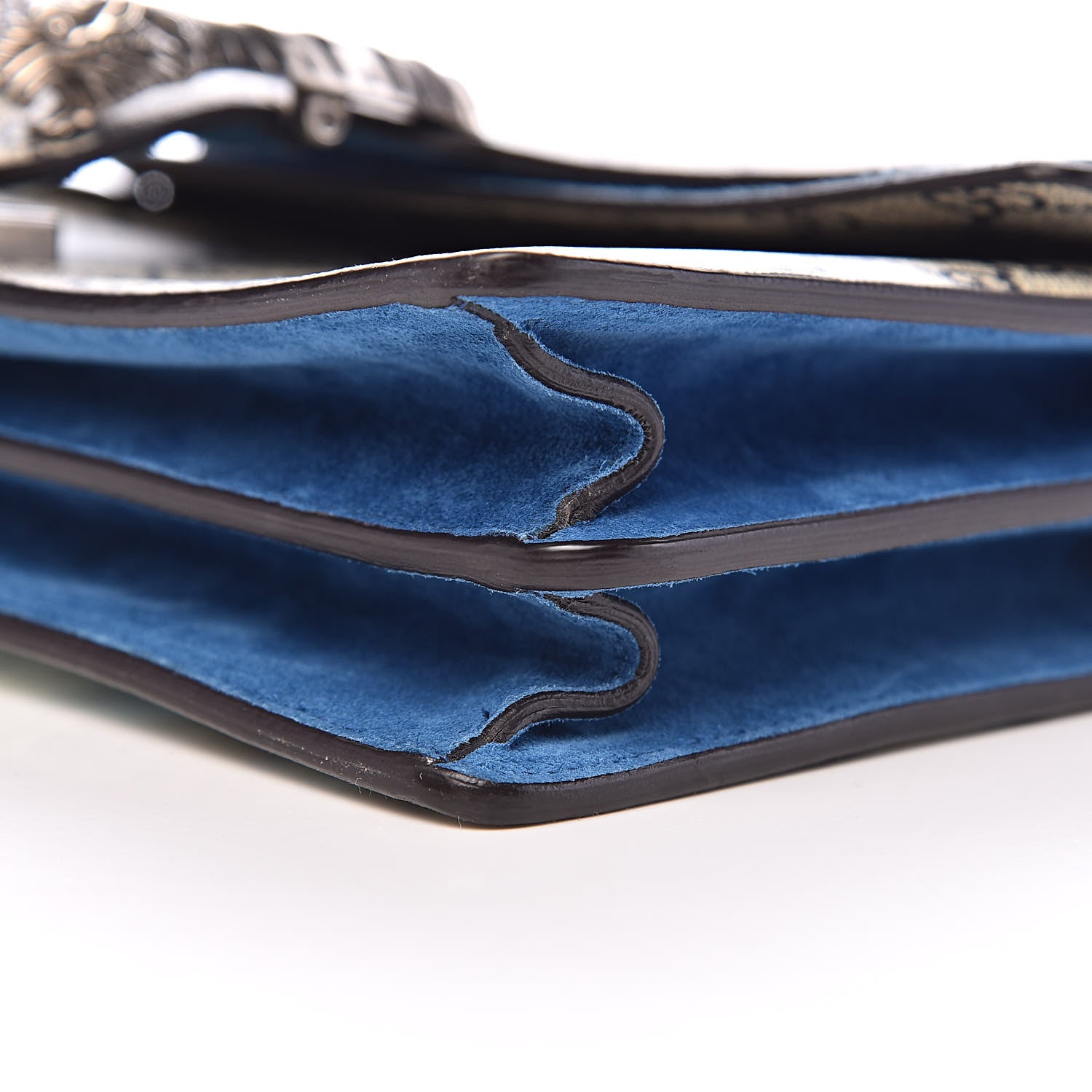 Gucci GG Supreme Monogram Blooms Small Dionysus Shoulder Bag Beige Navy Vintage Blue 10 of 11