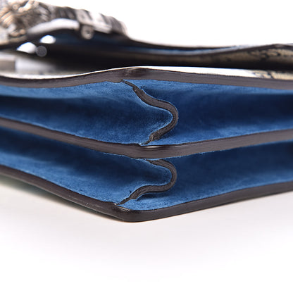 Gucci GG Supreme Monogram Blooms Small Dionysus Shoulder Bag Beige Navy Vintage Blue 10 of 11