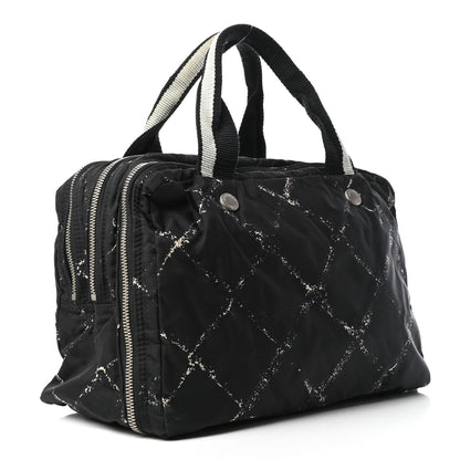 Chanel Nylon Travel Duffel Bag Black 3 of 9