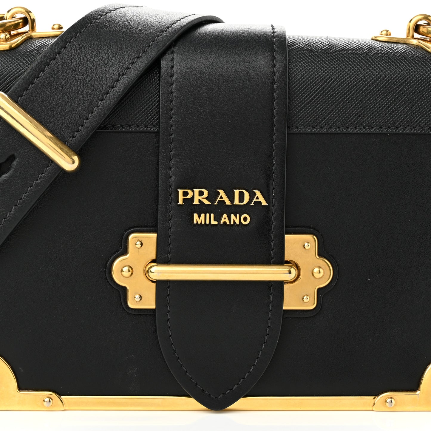 City Calf Saffiano Cahier Bag Black