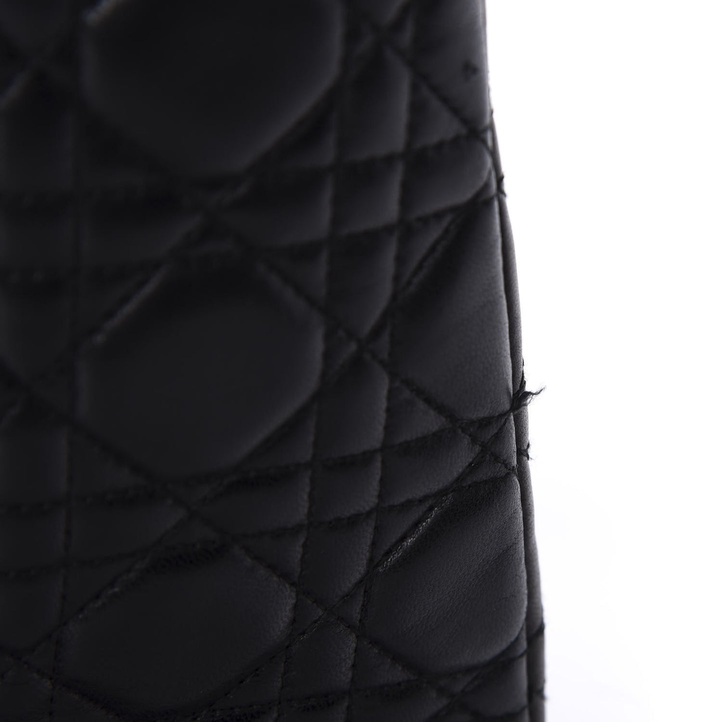 Lambskin Cannage Medium Lady Dior Black