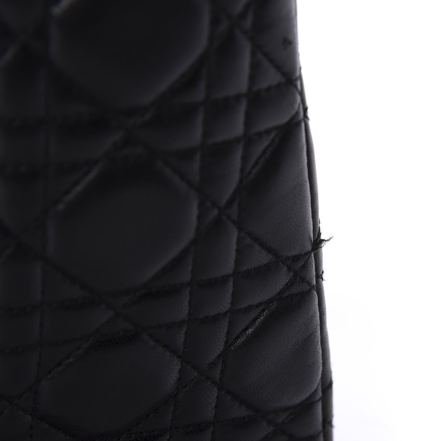 Christian Dior Lambskin Cannage Medium Lady Dior Black 10 of 11