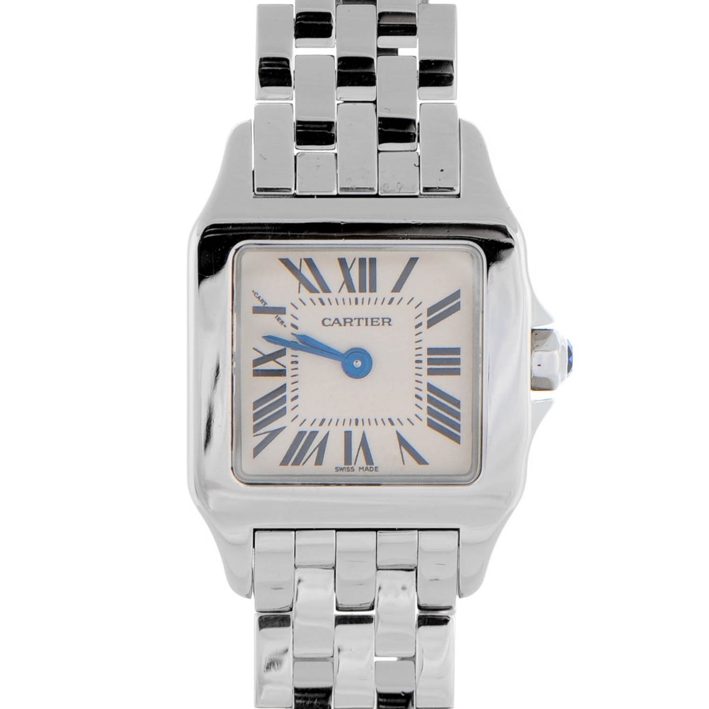 Stainless Steel 20mm Santos Demoiselle Quartz Watch