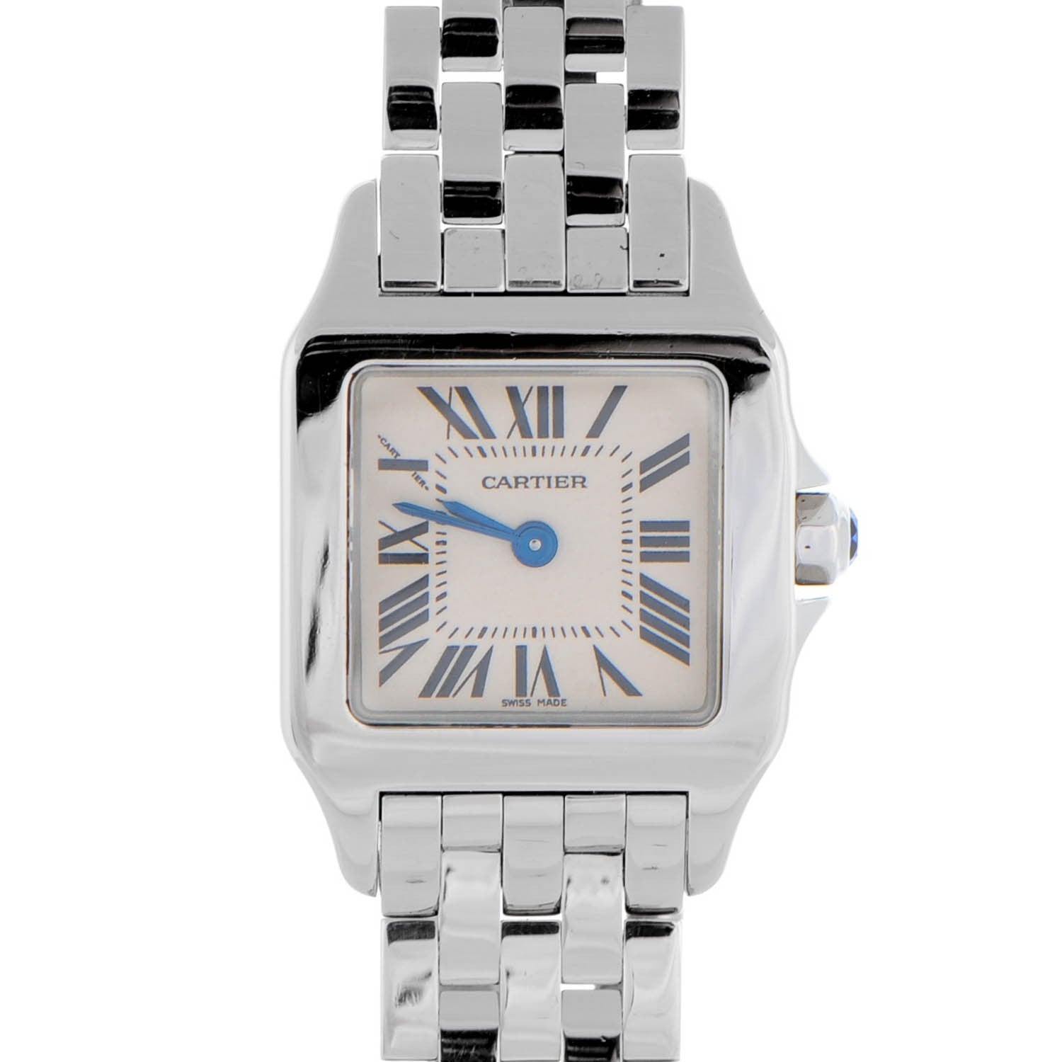 Cartier Stainless Steel 20mm Santos Demoiselle Quartz Watch 1 of 8