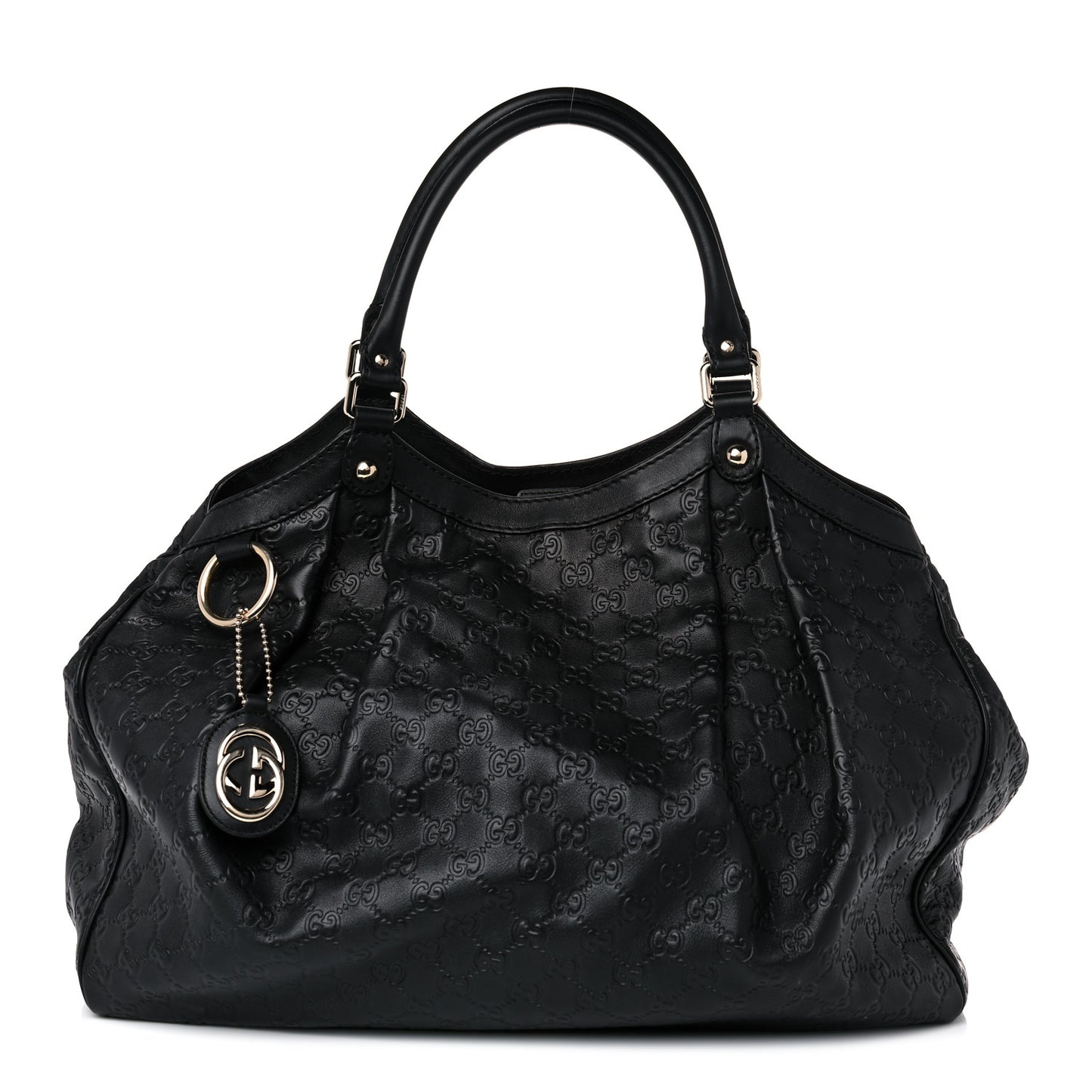 Guccissima Large Sukey Tote Black