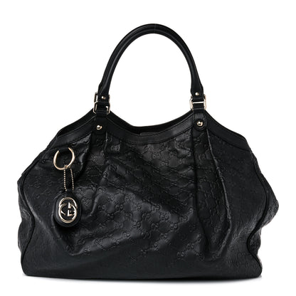 Gucci Guccissima Large Sukey Tote Black 1 of 13