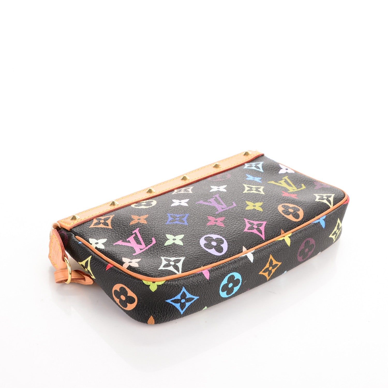 Louis Vuitton Monogram Multicolor Pochette Accessories Black 4 of 8