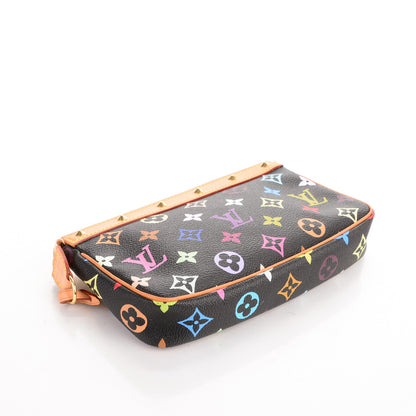 Louis Vuitton Monogram Multicolor Pochette Accessories Black 4 of 8