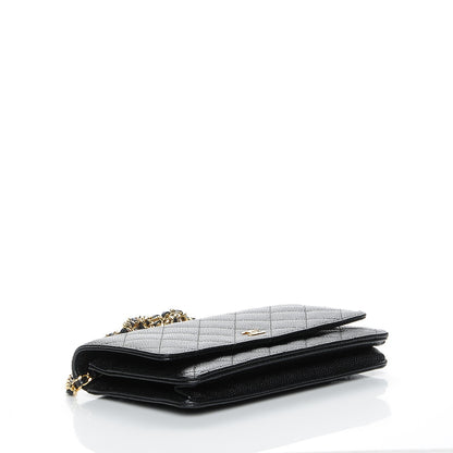 Chanel Caviar Quilted Wallet On Chain WOC Black 4 of 9