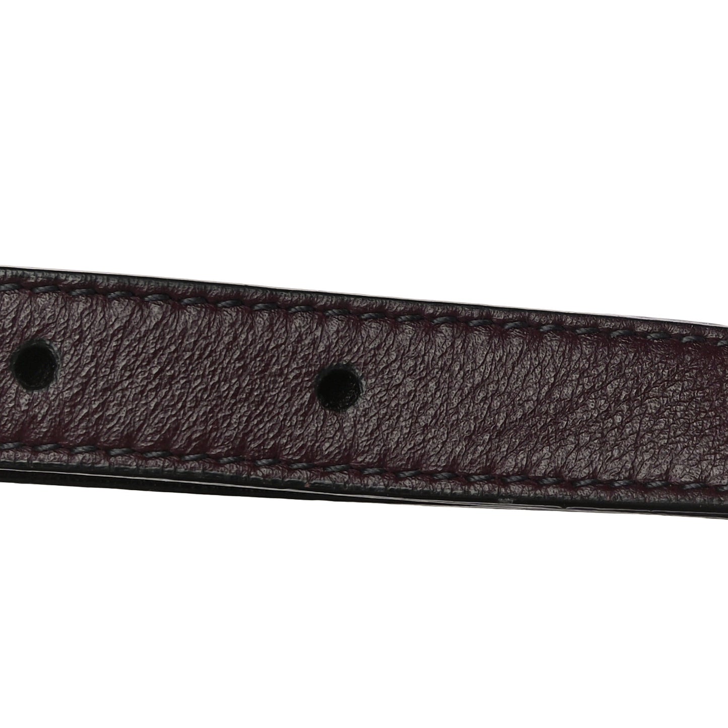 Oblique Saddle Belt Bag Bordeaux