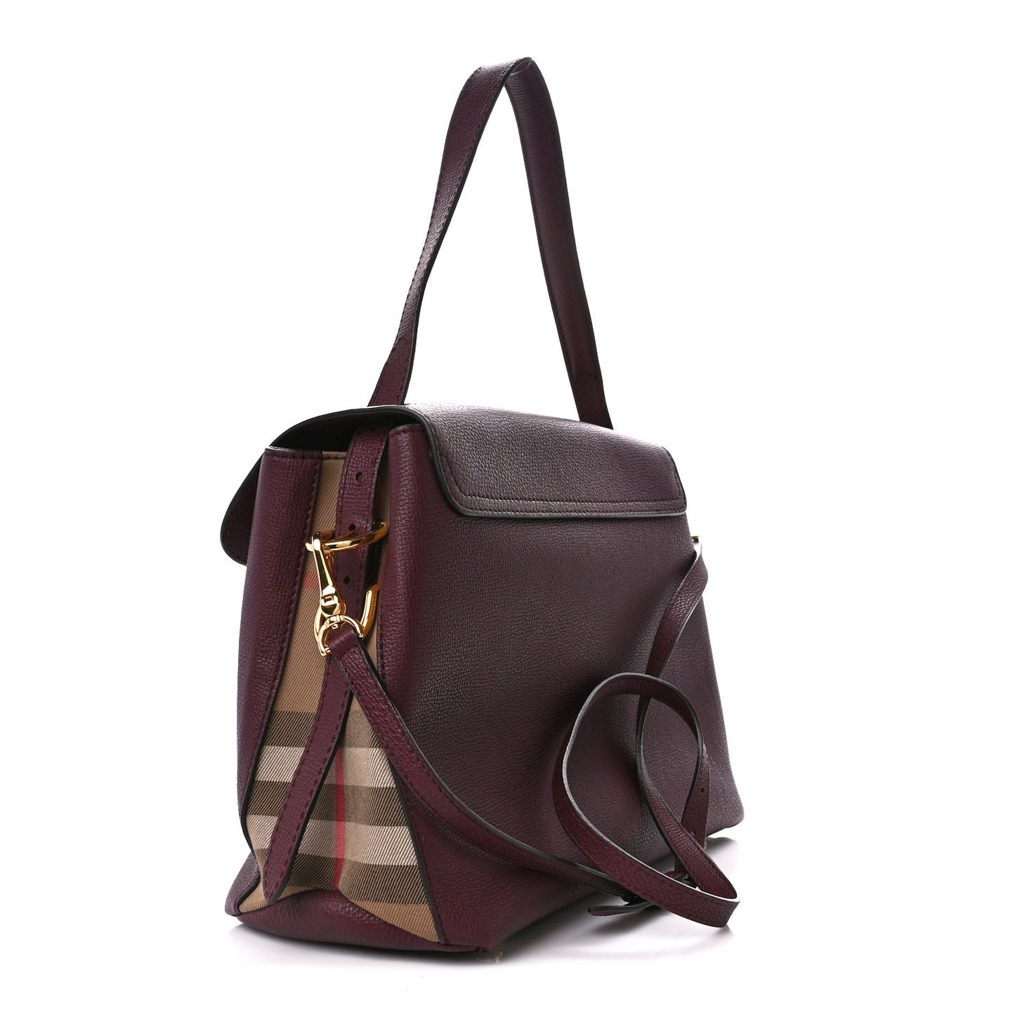 Derby Calfskin House Check Medium Camberley Burgundy