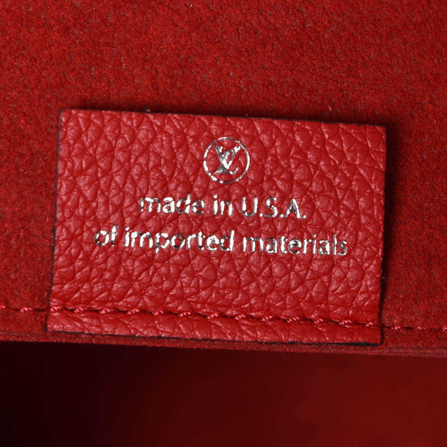 Calfskin Lockme Cabas Rubis