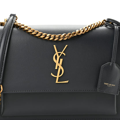 Saint Laurent Calfskin Medium Monogram Sunset Gray 8 of 10