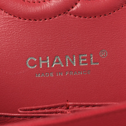 Chanel Caviar Chevron Quilted Medium Double Flap Dark Pink 6 of 11