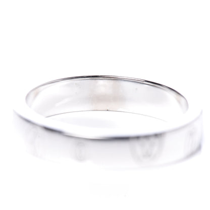 Cartier 18K White Gold 4mm Happy Birthday Band Ring 52 6 6 of 6
