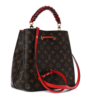 Louis Vuitton Monogram Braided Neonoe Coquelicot 2 of 9
