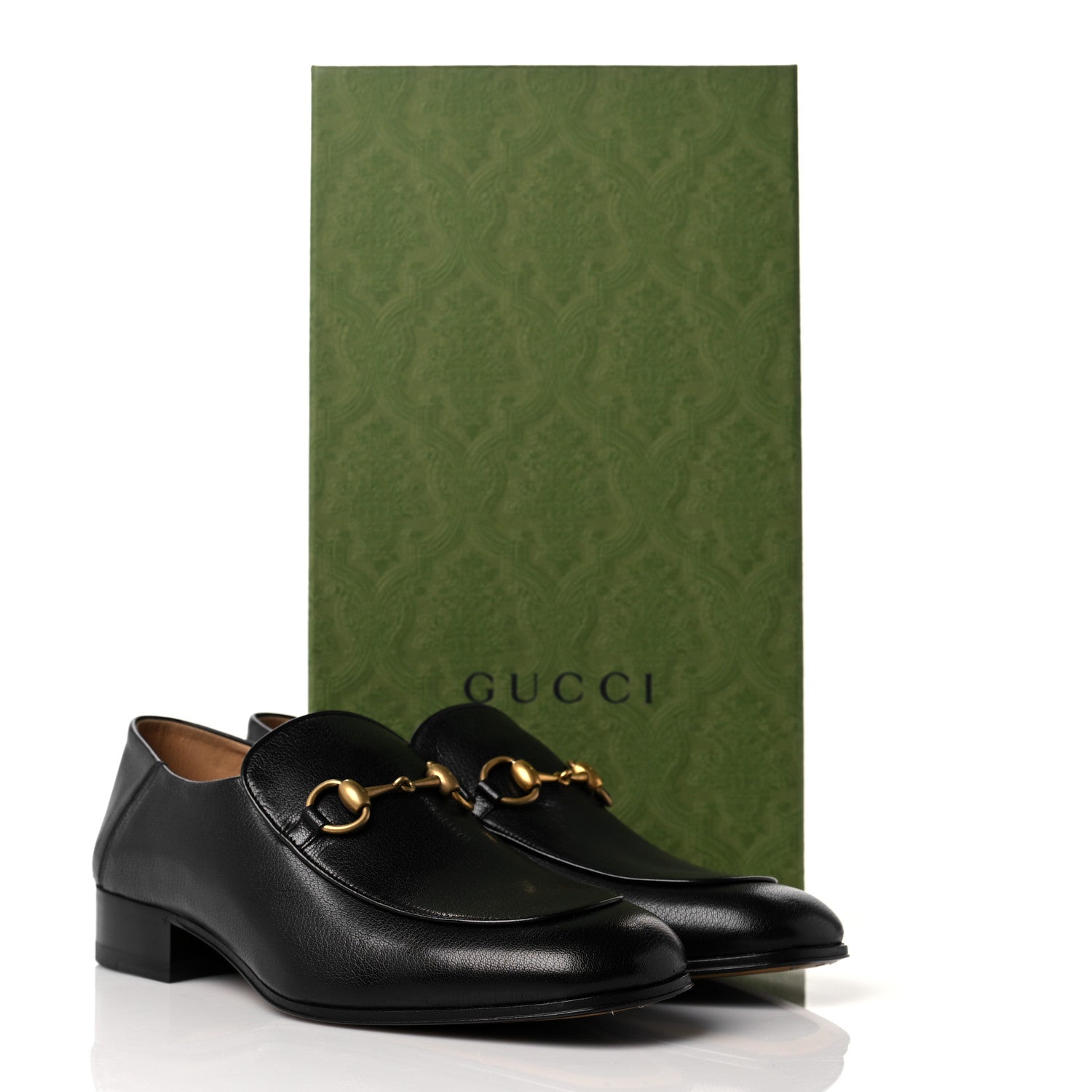 Gucci Goatskin Mens Horsebit Loafers 8 Black 9 of 9