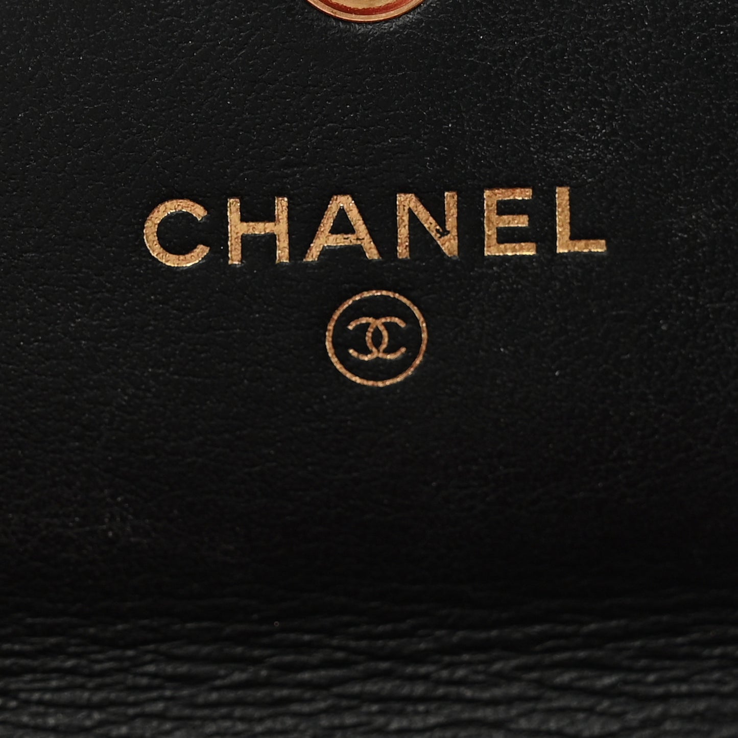 Lambskin Quilted Chanel 19 Flap Wallet Black