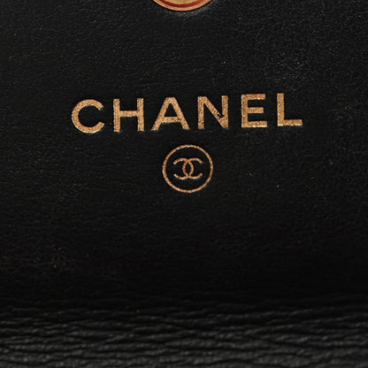 Chanel Lambskin Quilted Chanel 19 Flap Wallet Black 7 of 9
